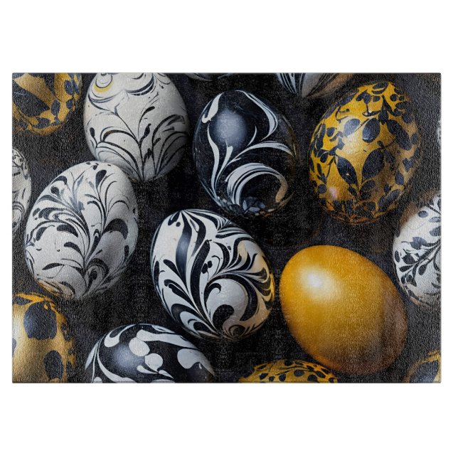 Planche à découper en verre "Eggstraordinary Swirl (Devant)