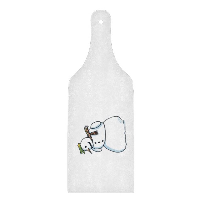Planche à découper en verre en forme de bonhomme d (Devant)