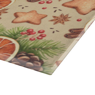 Planche à découper en verre épice de vacances