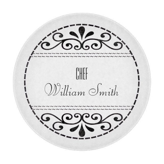 Planche à découper en verre Filigree Chef Exécutif (Devant)