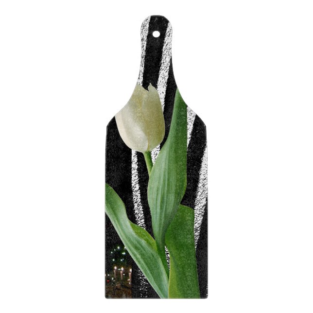 Planche à découper en verre Fleur de tulipe (Devant)
