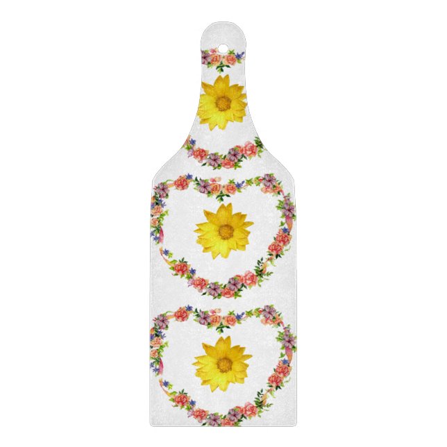 Planche à découper en verre Floral (Devant)