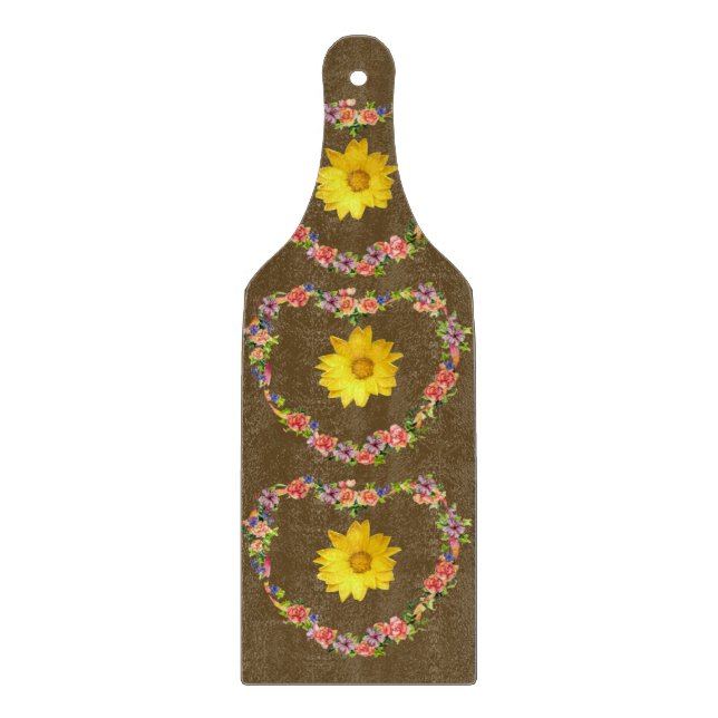 Planche à découper en verre Floral (Devant)