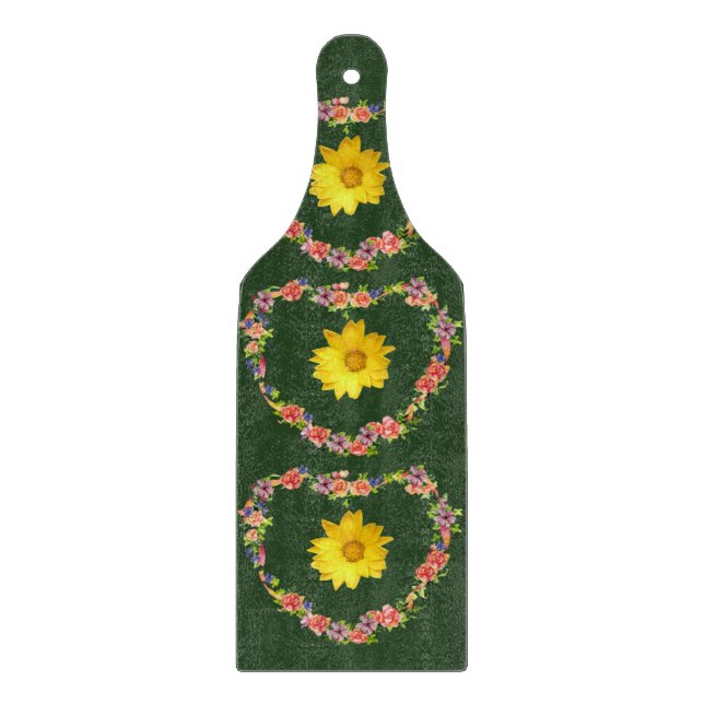 Planche à découper en verre Floral (Devant)