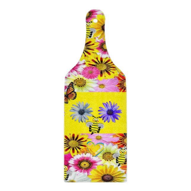 Planche à découper en verre Floral (Devant)