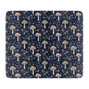 Planche à découper en verre Fungi Navy foncé Moody