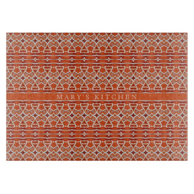 PLANCHE À DÉCOUPER EN VERRE GINGERBREAD 28x20 cm (Devant)