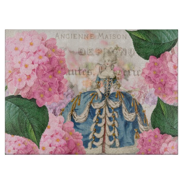 Planche à découper en verre Marie Antoinette (Devant)