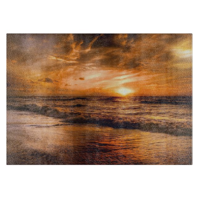 Planche à découper en verre Paysage de coucher de  (Devant)