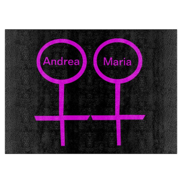 Planche à découper en verre personnalisable pour l (Devant)