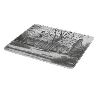 Planche à découper en verre personnalisée
