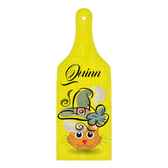 Planche à découper en verre pour la Saint-Patrick  (Devant)