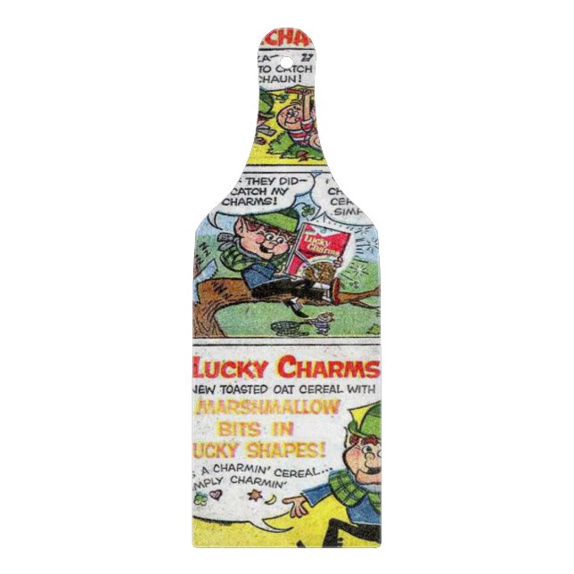 Planche à découper en verre pour la Saint-Patrick (Devant)