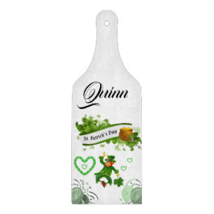 Planche à découper en verre pour la Saint-Patrick