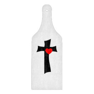Planche à découper en verre pour la Saint-Valentin