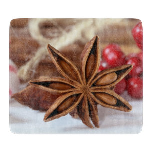 Planche à découper en verre pour les fêtes avec ba