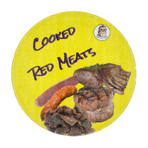 Planche à découper en verre pour viande rouge cuit
