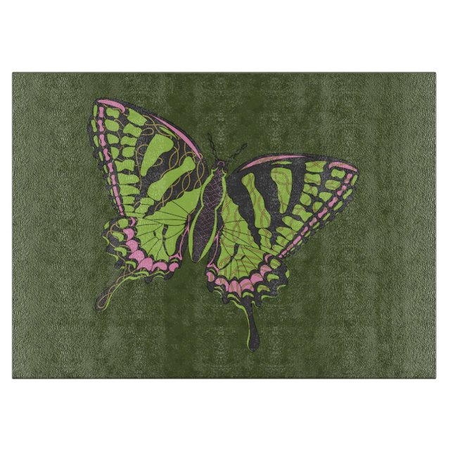 Planche à découper en verre Swallowtail celtique (Devant)