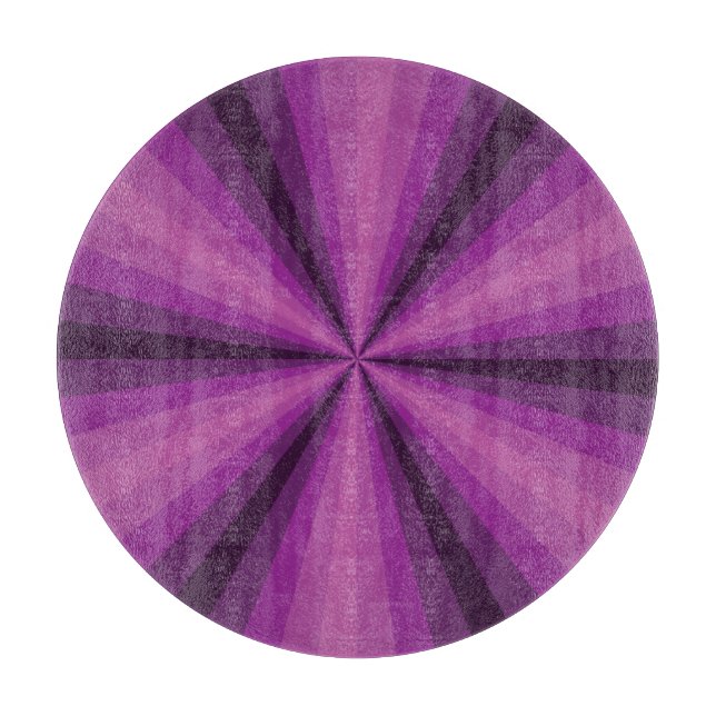 Planche à découper en verre violet illusion d'opti (Devant)