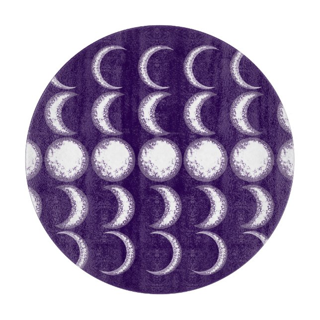 Planche À Découper Enfant mauve lune (Devant)