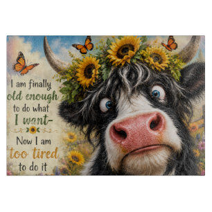 Planche À Découper Enfin assez âgé Vache