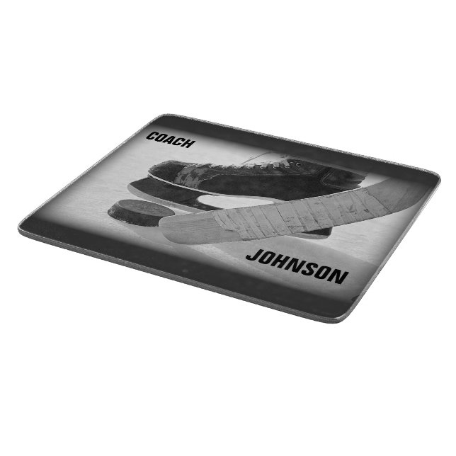 Planche À Découper Entraîneur de hockey sur glace Merci (Coin)