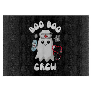 Planche À Découper Équipage Boo Boo Infirmière Mignonne Fantôme Drôle