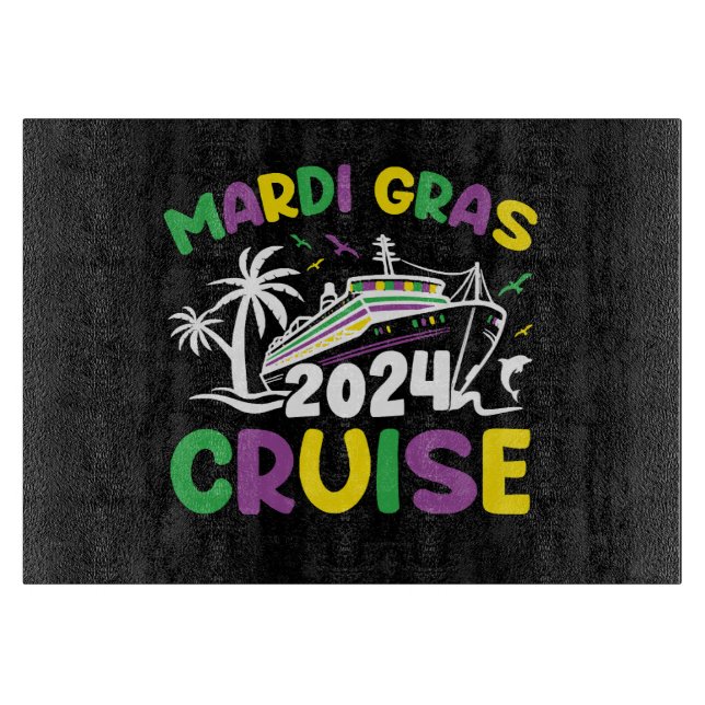 Planche À Découper Équipe de croisière Mardi Gras (Devant)