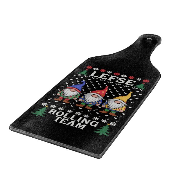 Planche À Découper Équipe de roulage de Lefse Gnome de Noël de cuisso (Coin)
