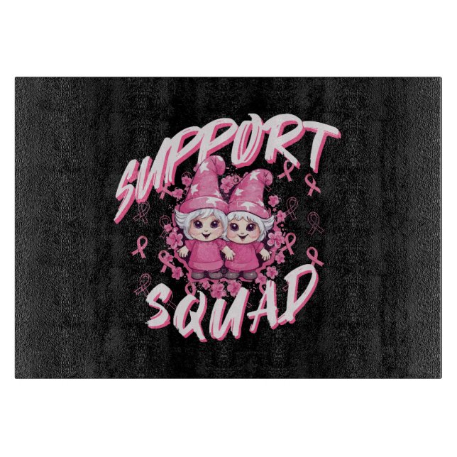 Planche À Découper Équipe de soutien Gnome Warrior Sensibilisation au (Devant)