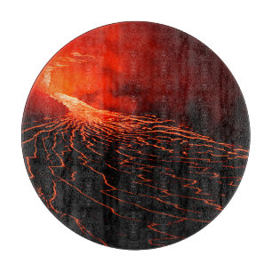 Planche À Découper éruption volcanique