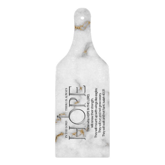 Planche À Découper Espoir dans l'Écriture Verse Ésaïe 40:31 (Devant)