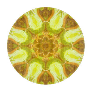 Planche À Découper Esprit de feuillage solaire motif abstrait