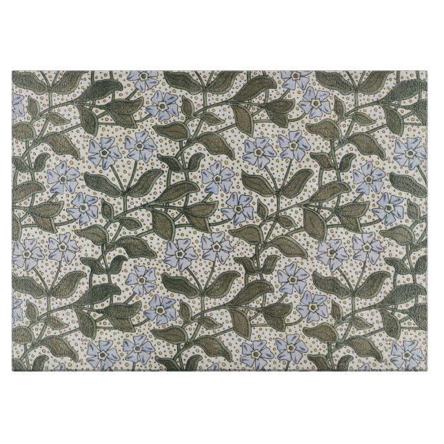 Planche À Découper Été Périwinkel Fleur Plutôt Élégant Floral (Devant)