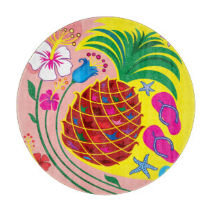 Planche À Découper Été Tropical à l'Ananas
