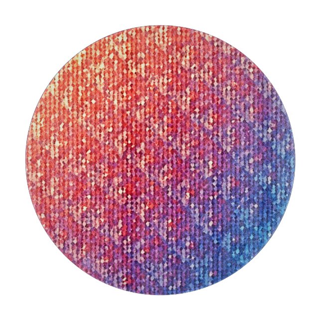 Planche À Découper Étincelle de mosaïque émotionnelle vive (Devant)