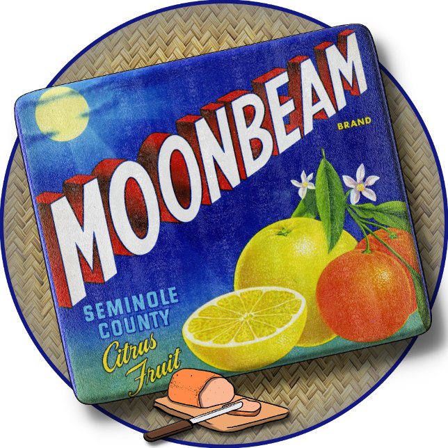 PLANCHE À DÉCOUPER - Étiquette de produit "Moonbea (Créateur téléchargé)
