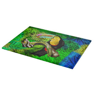 Planche À Découper Exotique Tropical Toco Toucan Bird - Peinture