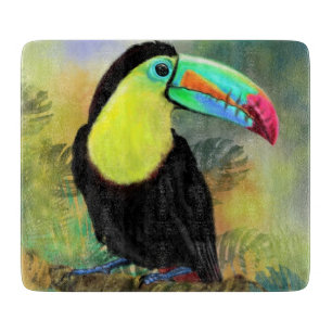 Planche À Découper Exotique Tropical Toco Toucan Bird - Peinture Mign