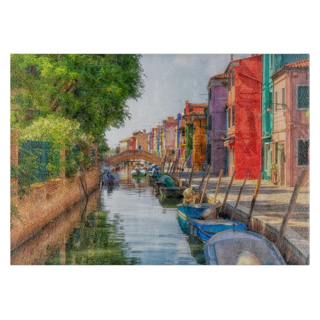 Planche À Découper Explorez le charme vibrant de Burano (Devant)