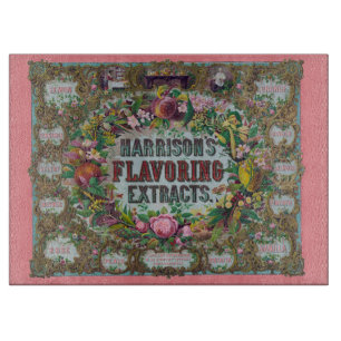 Planche À Découper Extraits de cuvette de fruits à fleurs victorienne