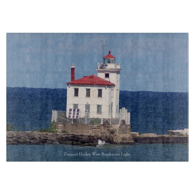 Planche À Découper Fairport Harbour West Breakwater Light (Devant)