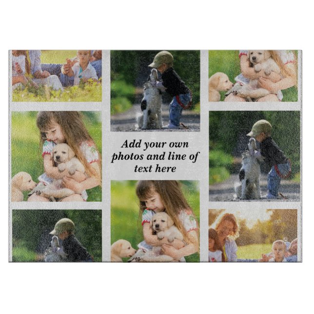 Planche À Découper Faites votre propre collage photo et texte (Devant)