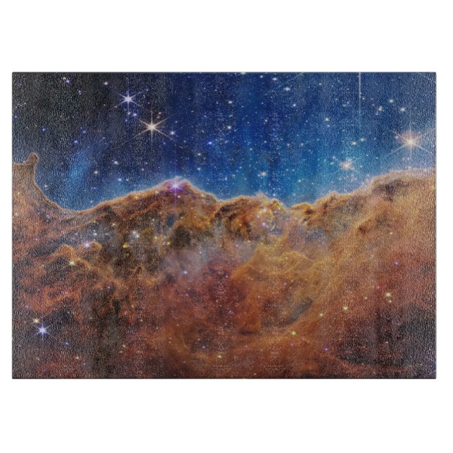 Planche À Découper Falaises cosmiques Carina Nebula Space Webb Telesc (Devant)