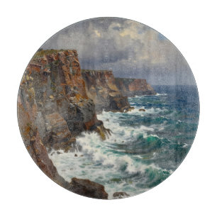 Planche À Découper Falaises côtières dramatiques Vagues déferlantes P