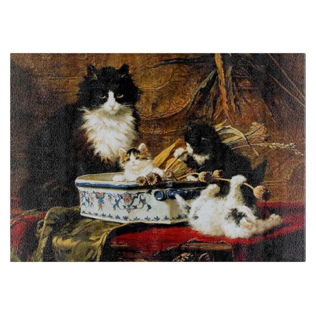 Planche À Découper Famille des chats, Henriëtte Ronner-Knip (Devant)