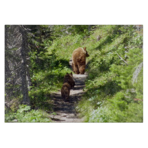 Planche À Découper Famille d'ours bruns