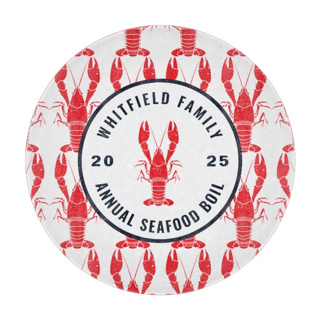 Planche À Découper Famille Toute Occasion Homard Bouille Personnalisé (Devant)