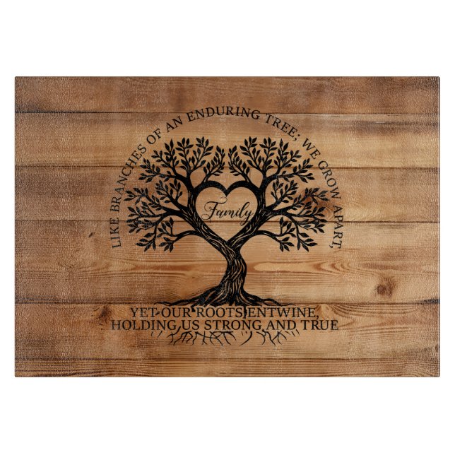 Planche À Découper Family Tree of Life Glass Cutting Board (Devant)