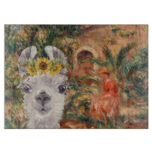Planche À Découper Fancy Llama et Renoir's Farmhouse